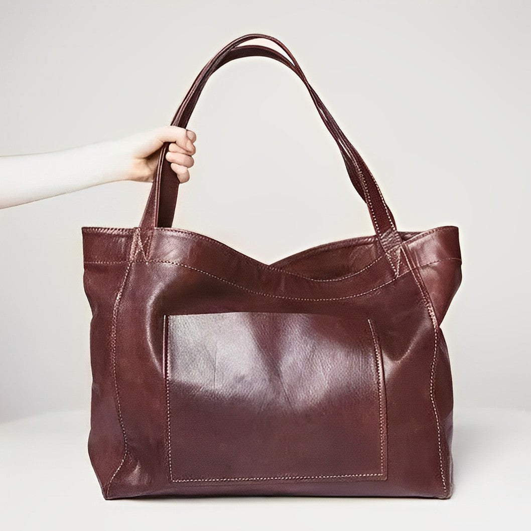 Borsa retrò in pelle per donna