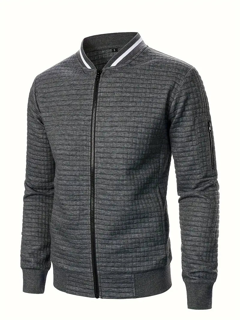 Giacca elegante da uomo a maniche lunghe con cerniera - Leggera e casual