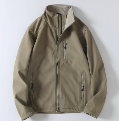 Softshell jakke til mænd til udendørs aktiviteter – Premium casual jakke med lynlås