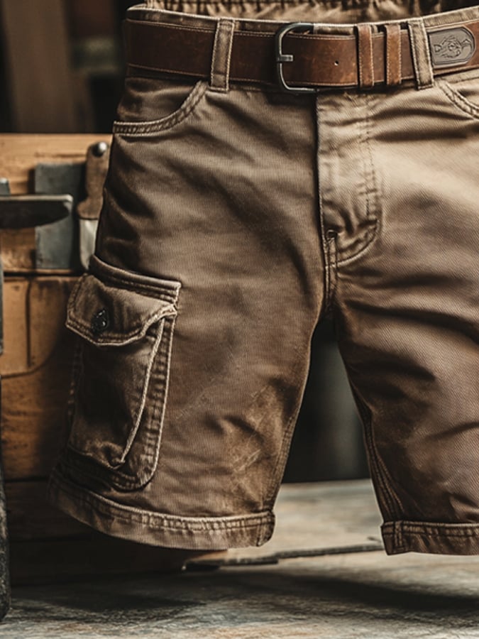 Pantaloncini cargo resistenti di alta qualità da uomo - pantaloncini casual ed eleganti