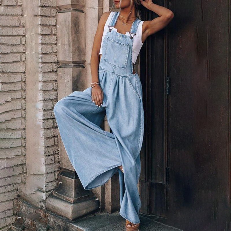 Tuta in denim da donna