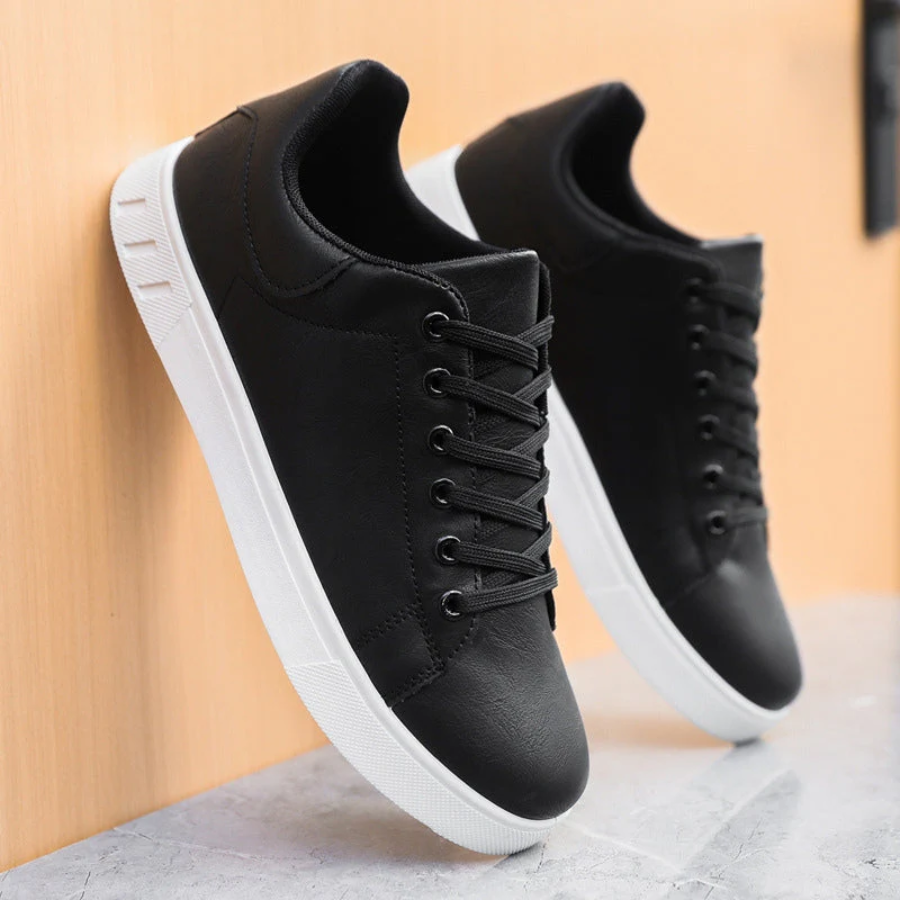 Sneakers eleganti in pelle da uomo - Scarpe casual con lacci