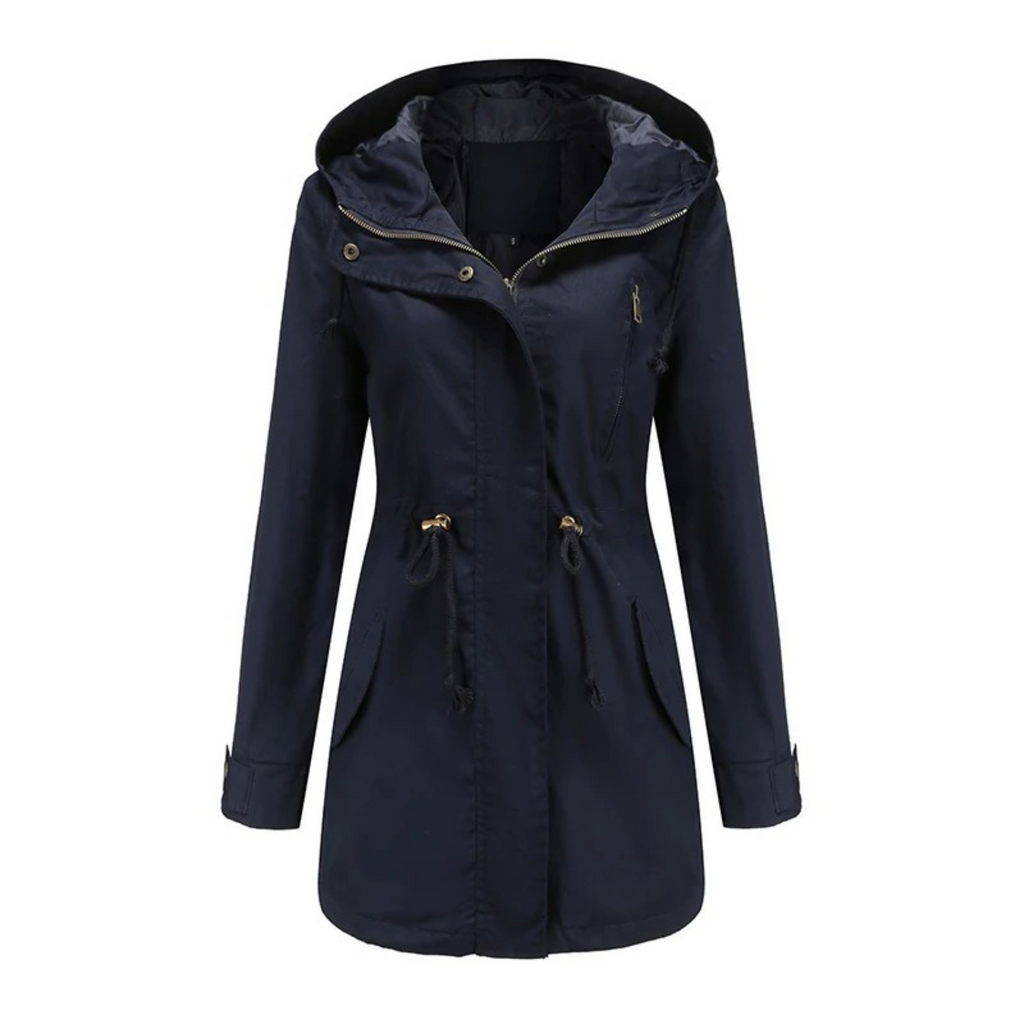 Giacca a vento leggera casual da donna - Comodo cappotto con cappuccio
