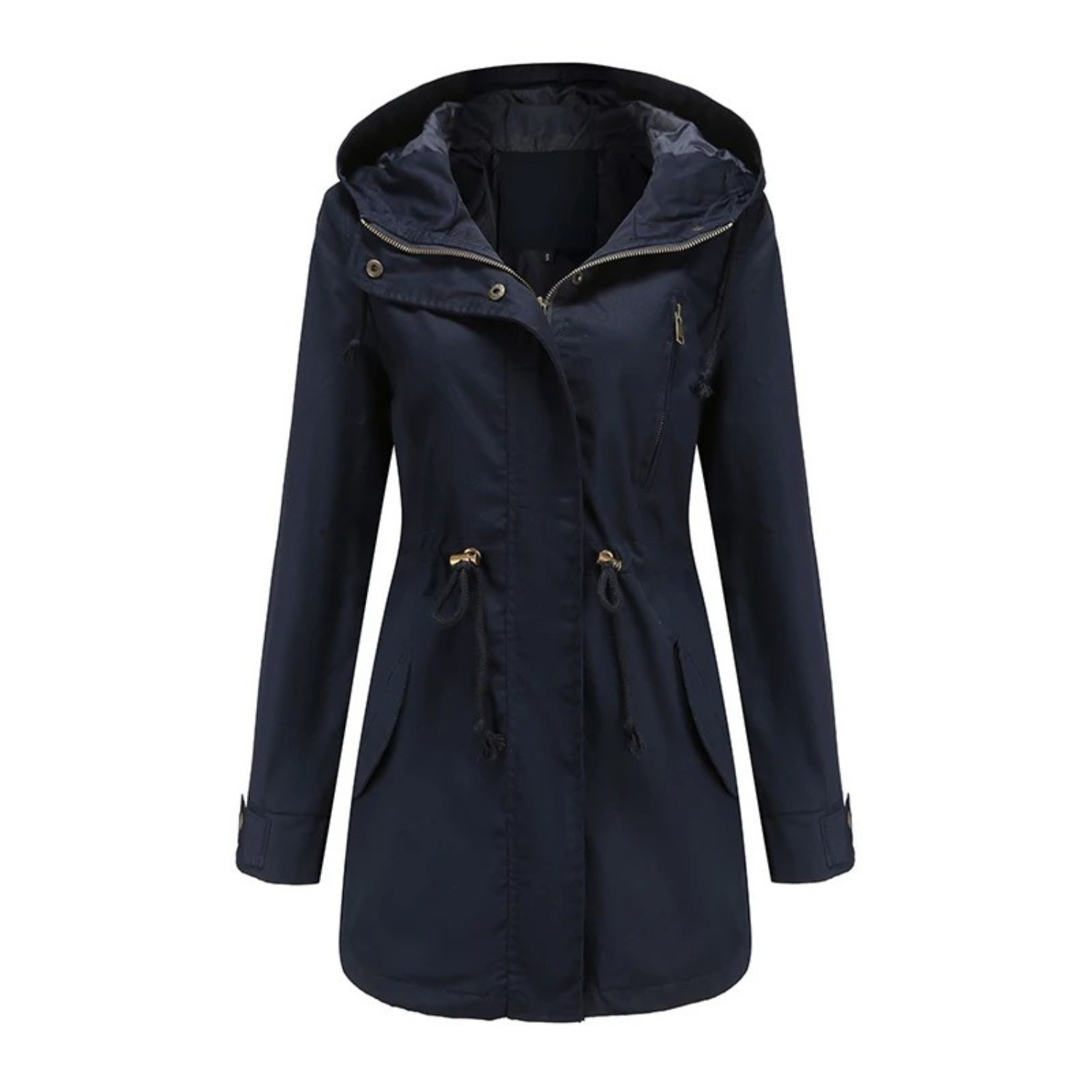 Giacca a vento leggera casual da donna - Comodo cappotto con cappuccio