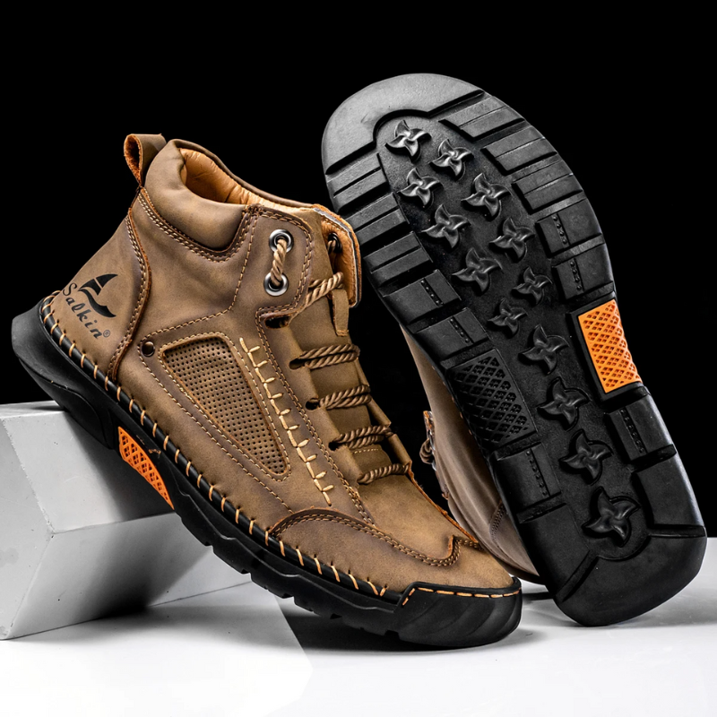 Stivali da Uomo in Pelle Premium Comfort alla Caviglia