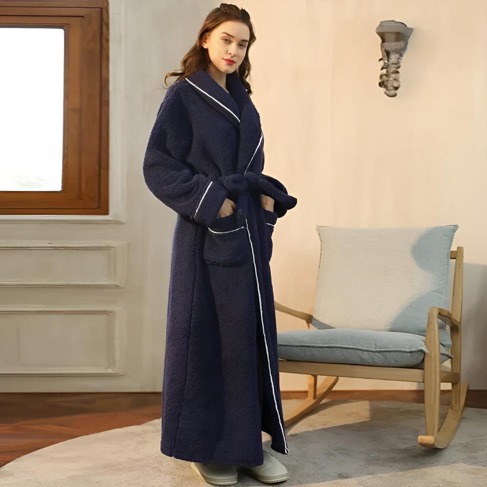 Accappatoio lungo unisex in pile