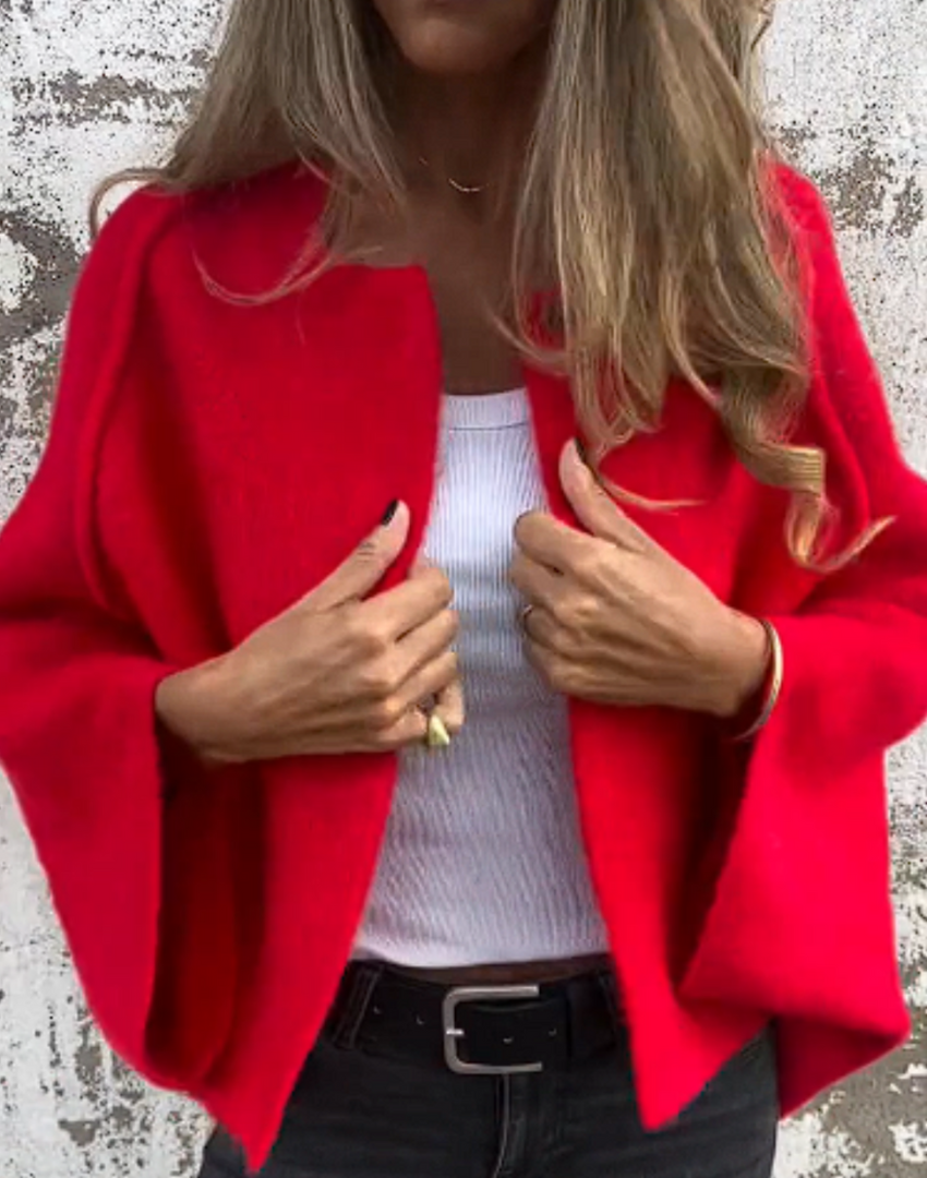 Cardigan aperto oversize premium da donna - Strato caldo e lussuoso