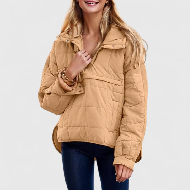 Giacca imbottita oversize da donna, impermeabile, calda ed elegante