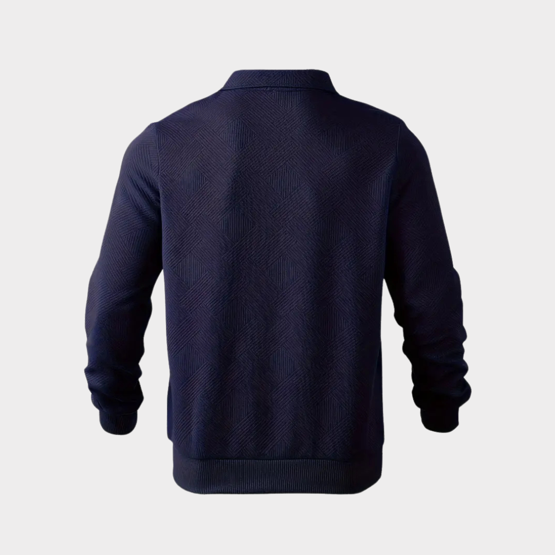 Maglione premium da uomo con mezza zip