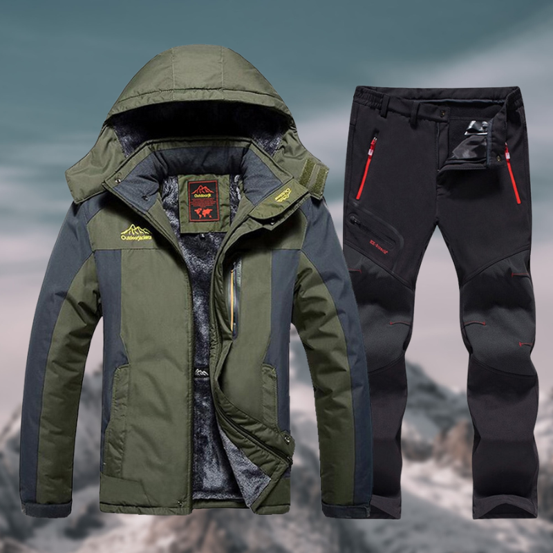 Completo invernale impermeabile e resistente da uomo - Tuta da montagna