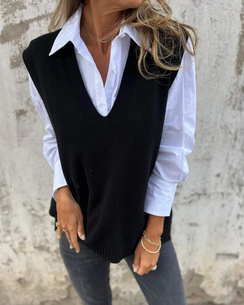 Gilet in morbida maglia da donna: elegante e caldo da indossare a strati
