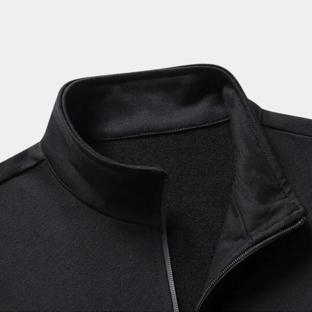 Completo tuta da uomo elegante con cerniera completa - giacca sportiva e comodi pantaloni da jogging