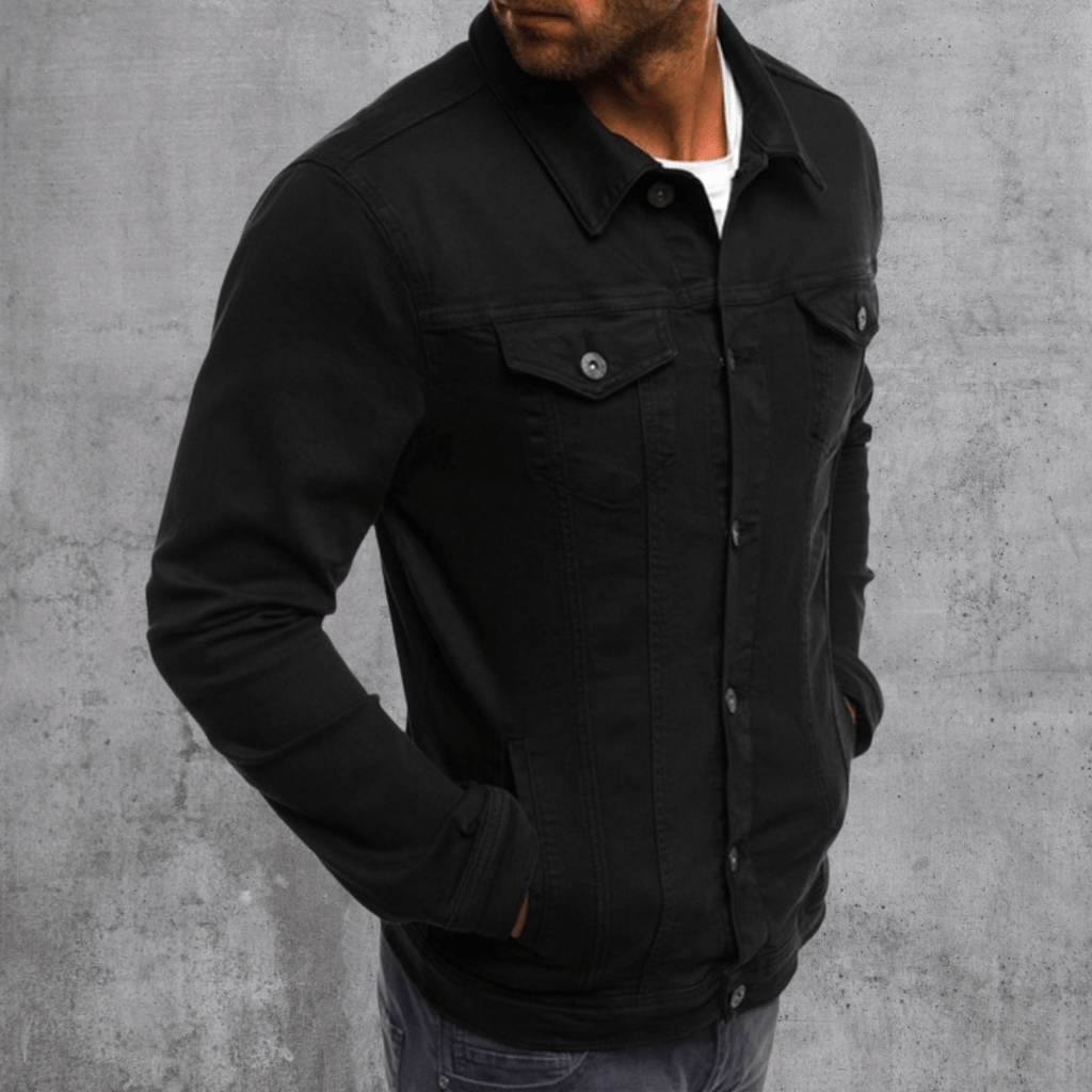 Giacca di jeans spessa Premium da uomo
