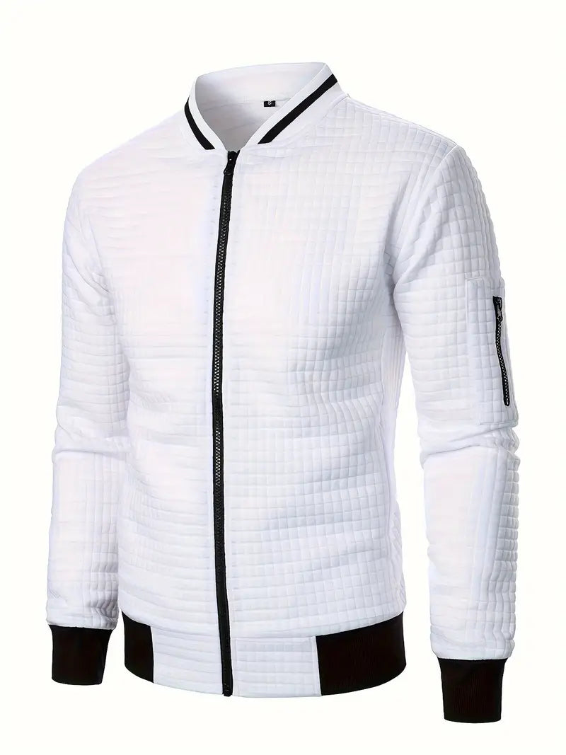 Giacca elegante da uomo a maniche lunghe con cerniera - Leggera e casual