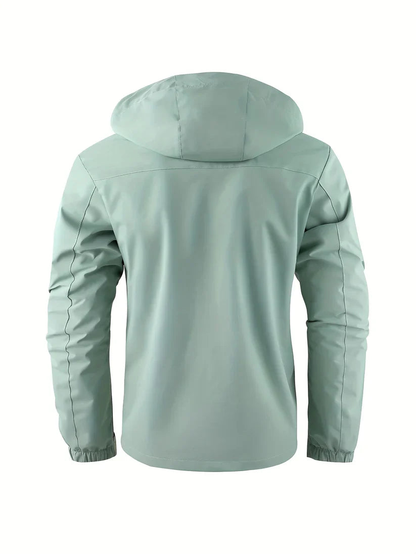 Vandtæt vinterjakke til mænd med hætte – Vind- og isolerende cargojakke