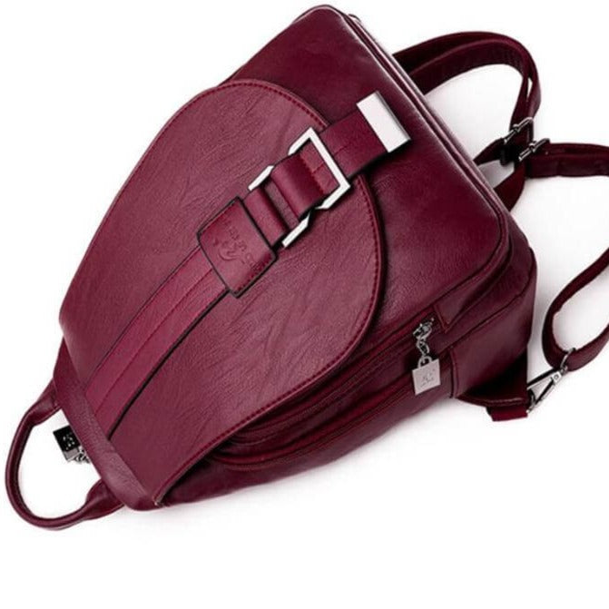 Zaino Mini Donna in Pelle Morbida di Lusso – Zainetto Compatto e Leggero da Viaggio con Spallacci Regolabili