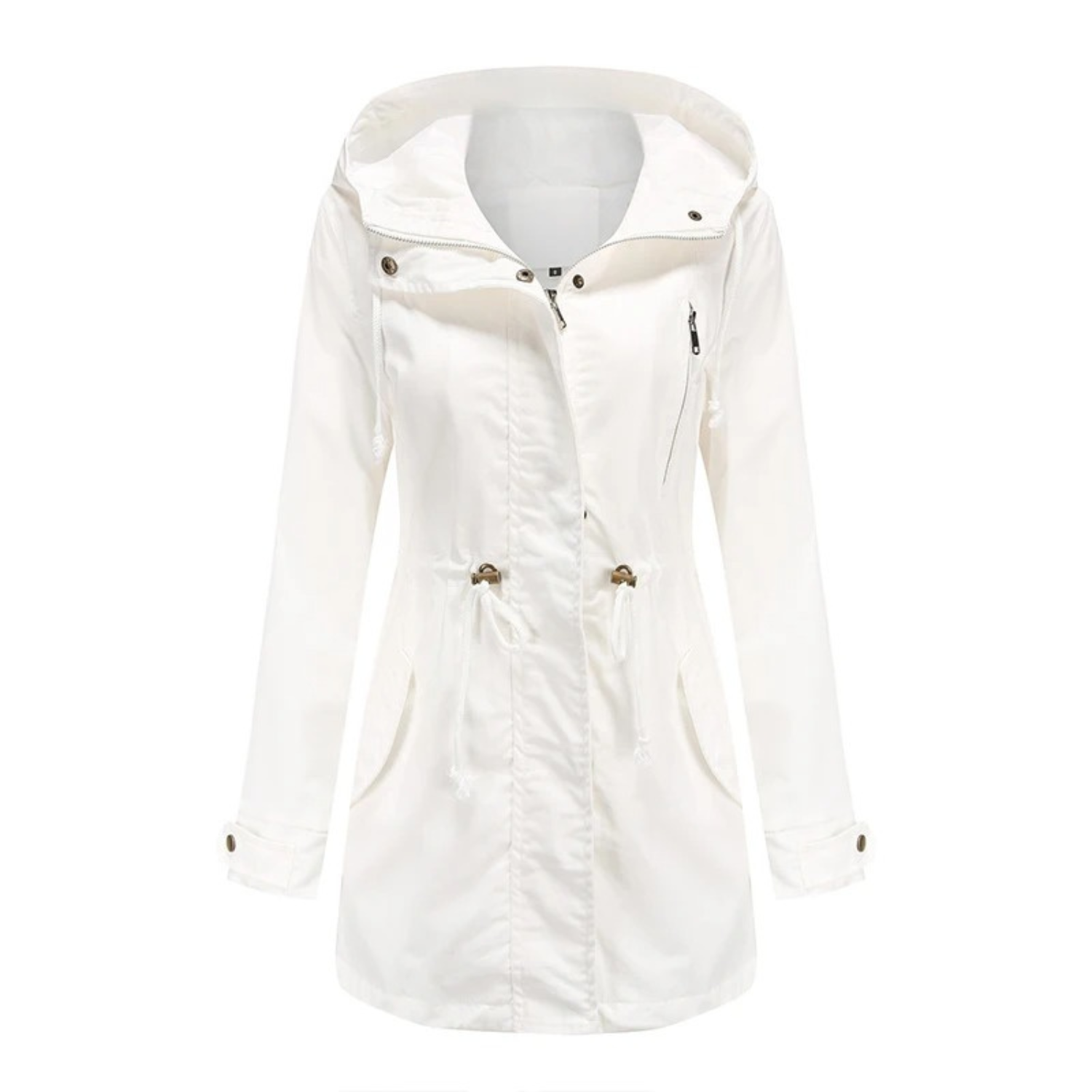 Giacca a vento leggera casual da donna - Comodo cappotto con cappuccio