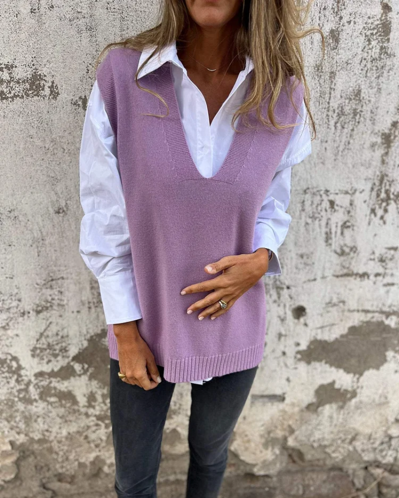 Gilet in morbida maglia da donna: elegante e caldo da indossare a strati