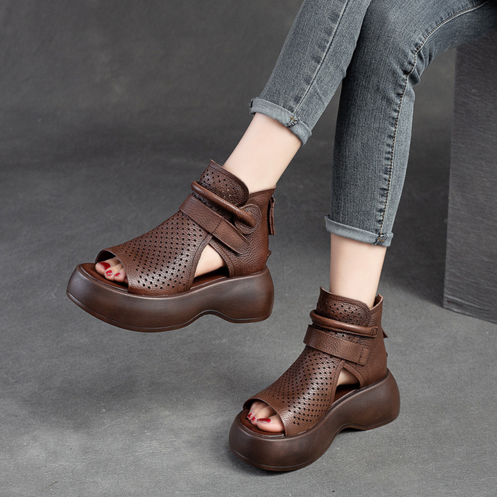 Sandali da donna alla moda eleganti comodi casual e alla moda con suola morbida e plateau – Estive, Leggere