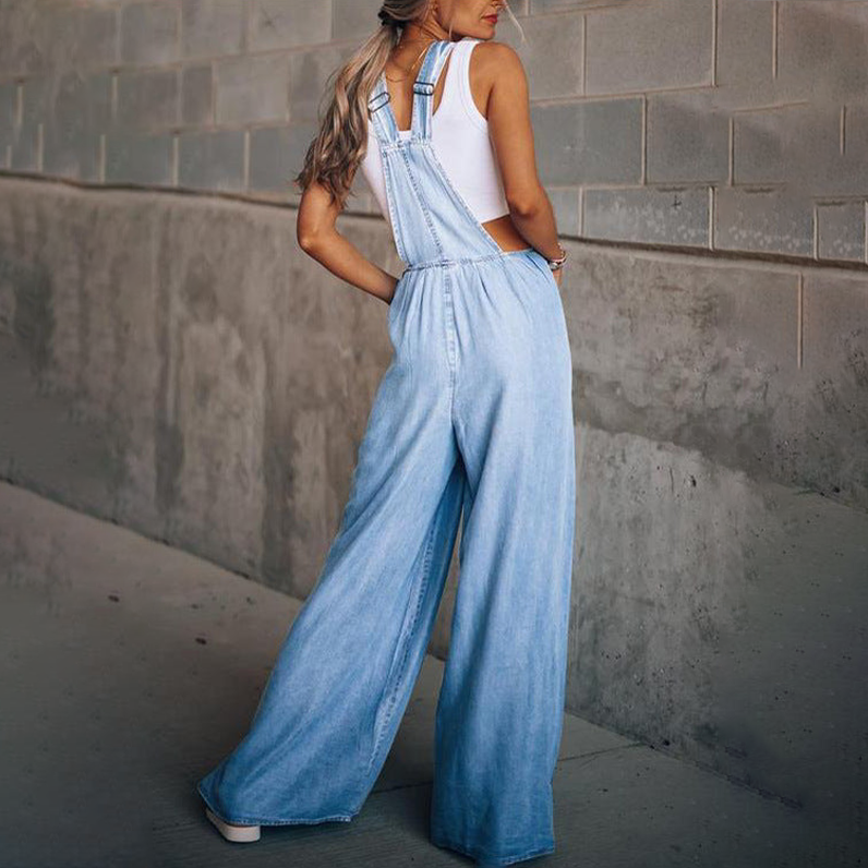 Tuta in denim da donna