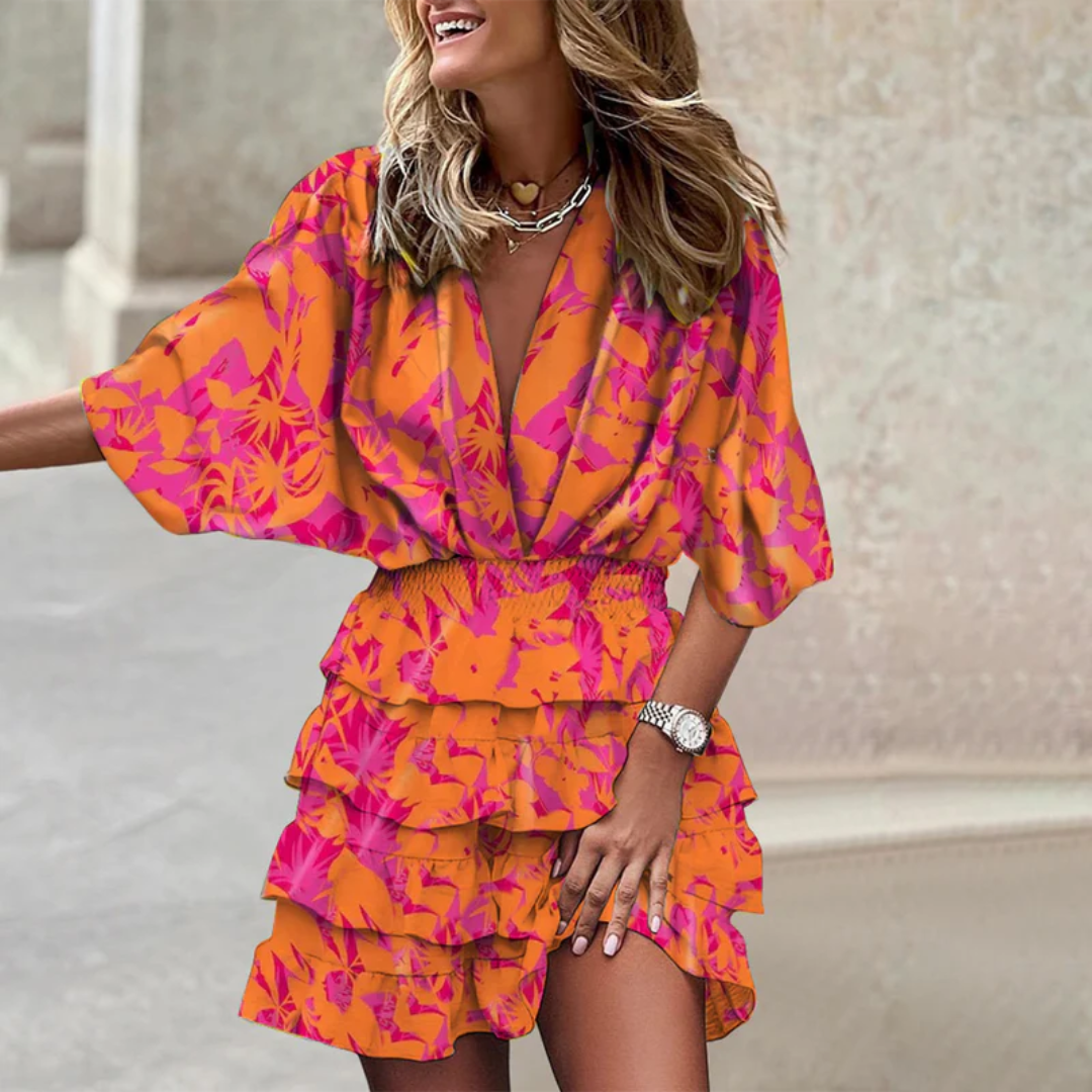 Mini dress donna stampe esotiche – abito boho chic leggero estivo