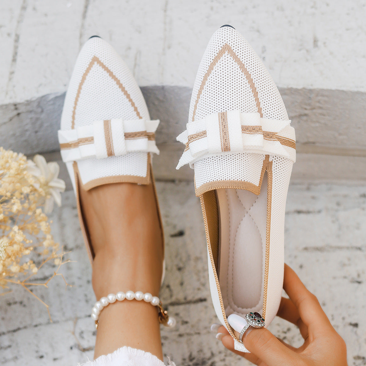 Ballerine con fiocco e tacco basso | Perfette per ogni stagione