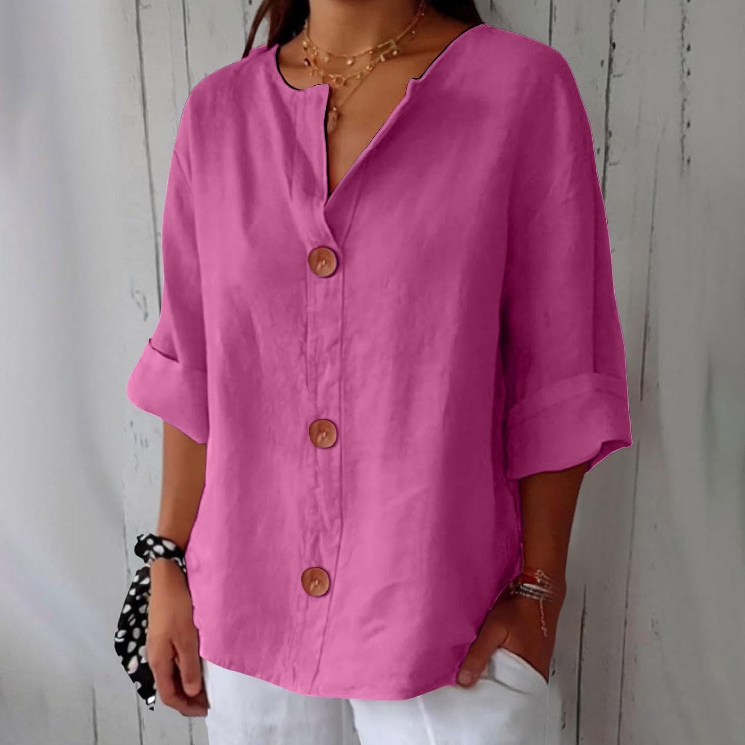 Camicia in lino leggera e ariosa per donna