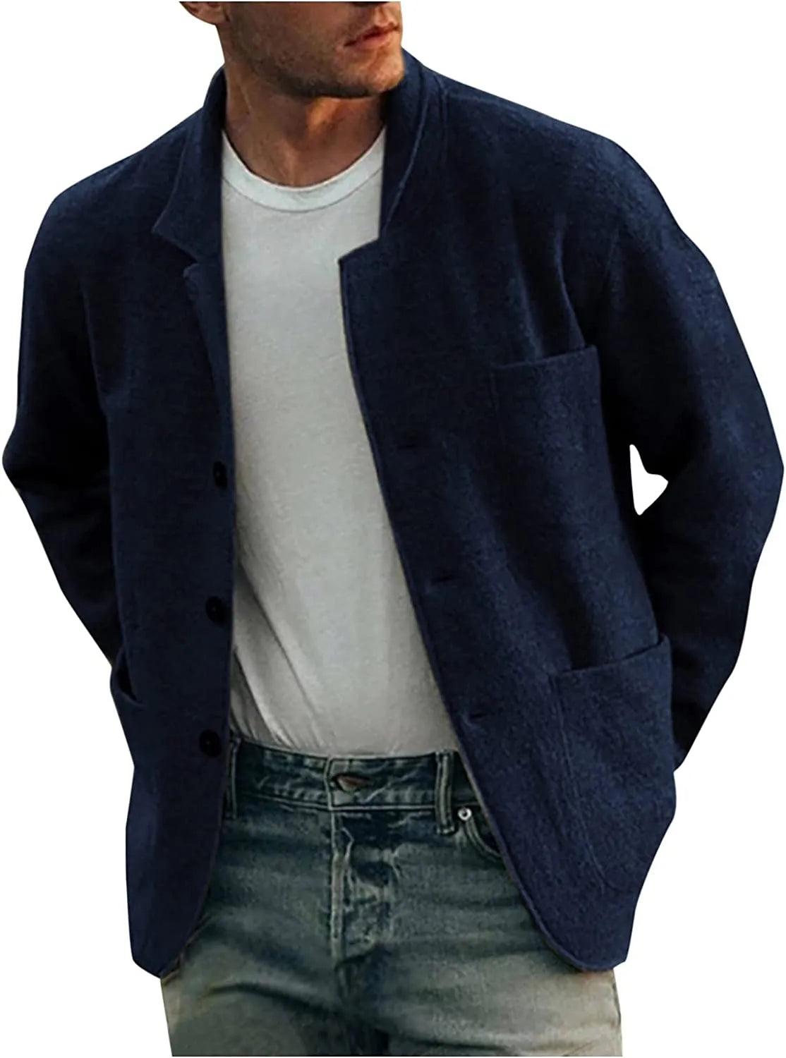 Blazer elegante da uomo con tasche