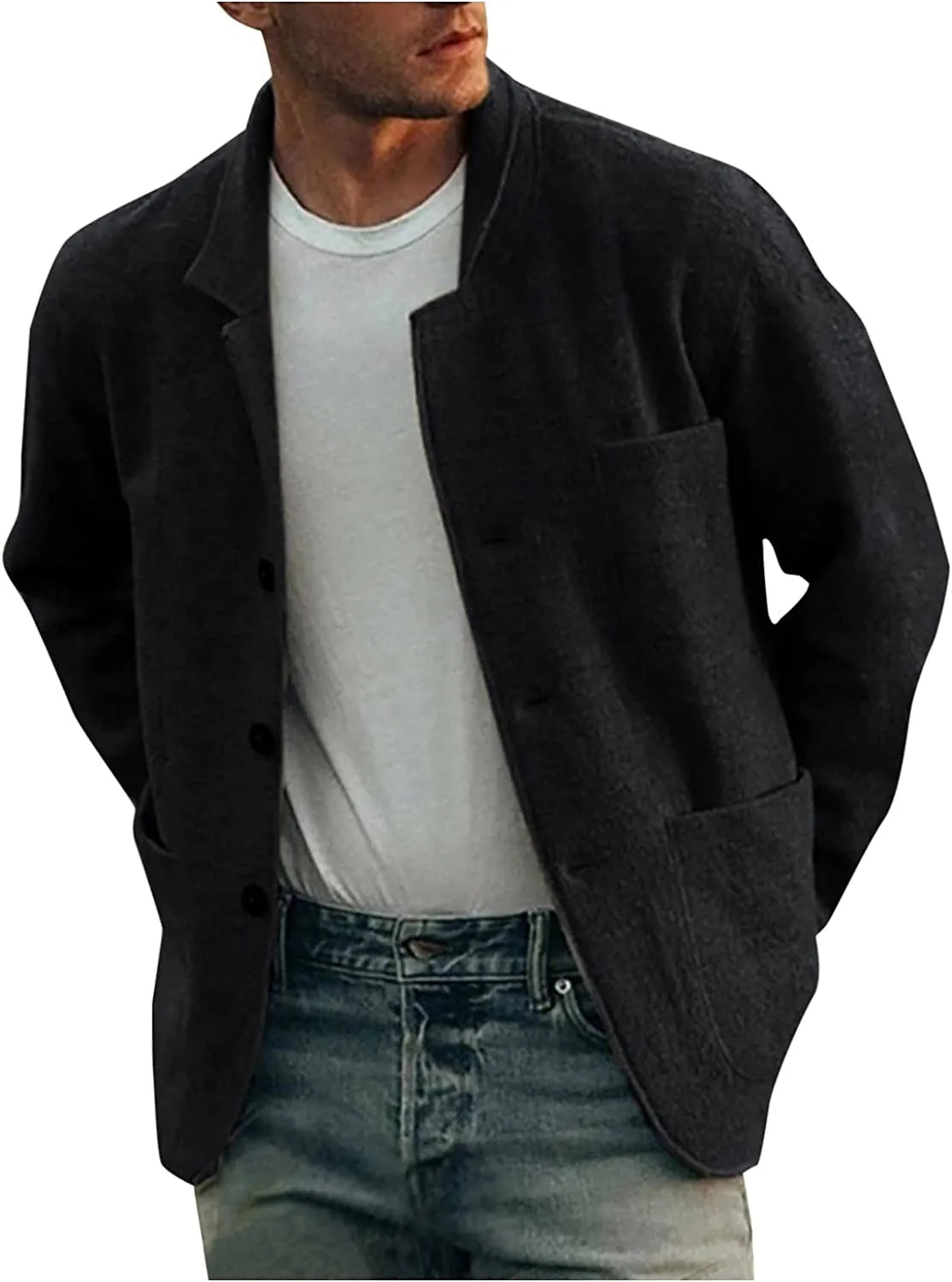 Blazer elegante da uomo con tasche