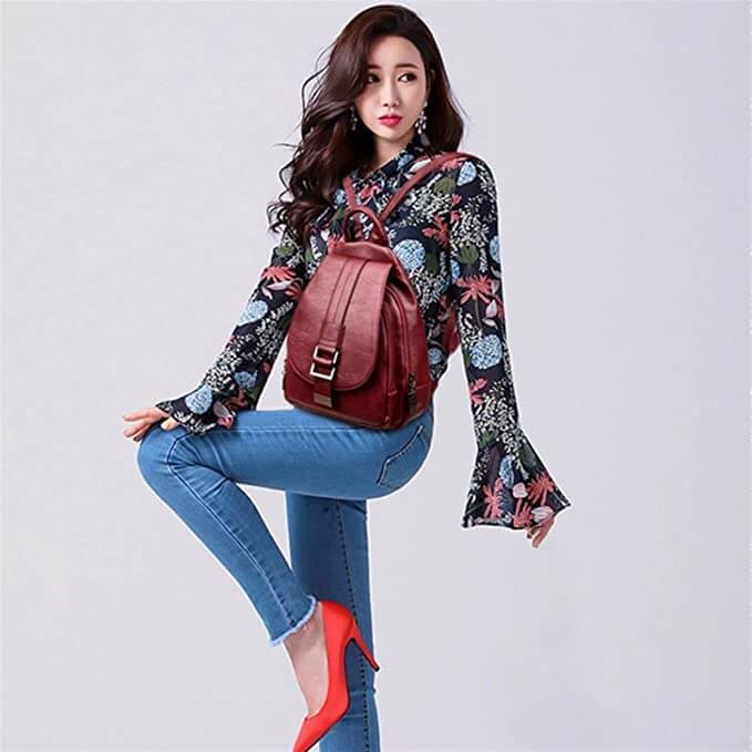 Zaino Mini Donna in Pelle Morbida di Lusso – Zainetto Compatto e Leggero da Viaggio con Spallacci Regolabili