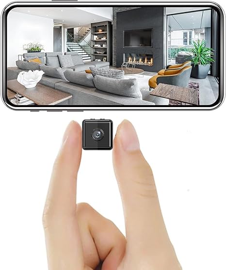 Mini telecamera di sicurezza wireless innovativa - Telecamera di sorveglianza intelligente compatta WiFi HD 1080P con visione notturna, rilevamento del movimento e monitoraggio remoto