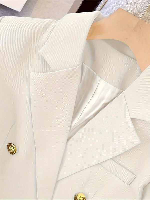 Blazer elegante e sottile da donna con bottoni dorati | Ideale per tutte le stagioni