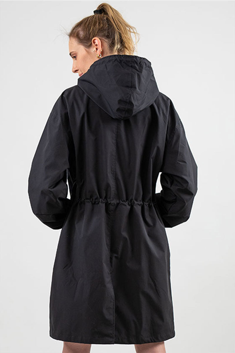 Giacca antipioggia impermeabile oversize con cappuccio da donna - elegante per le attività all'aperto