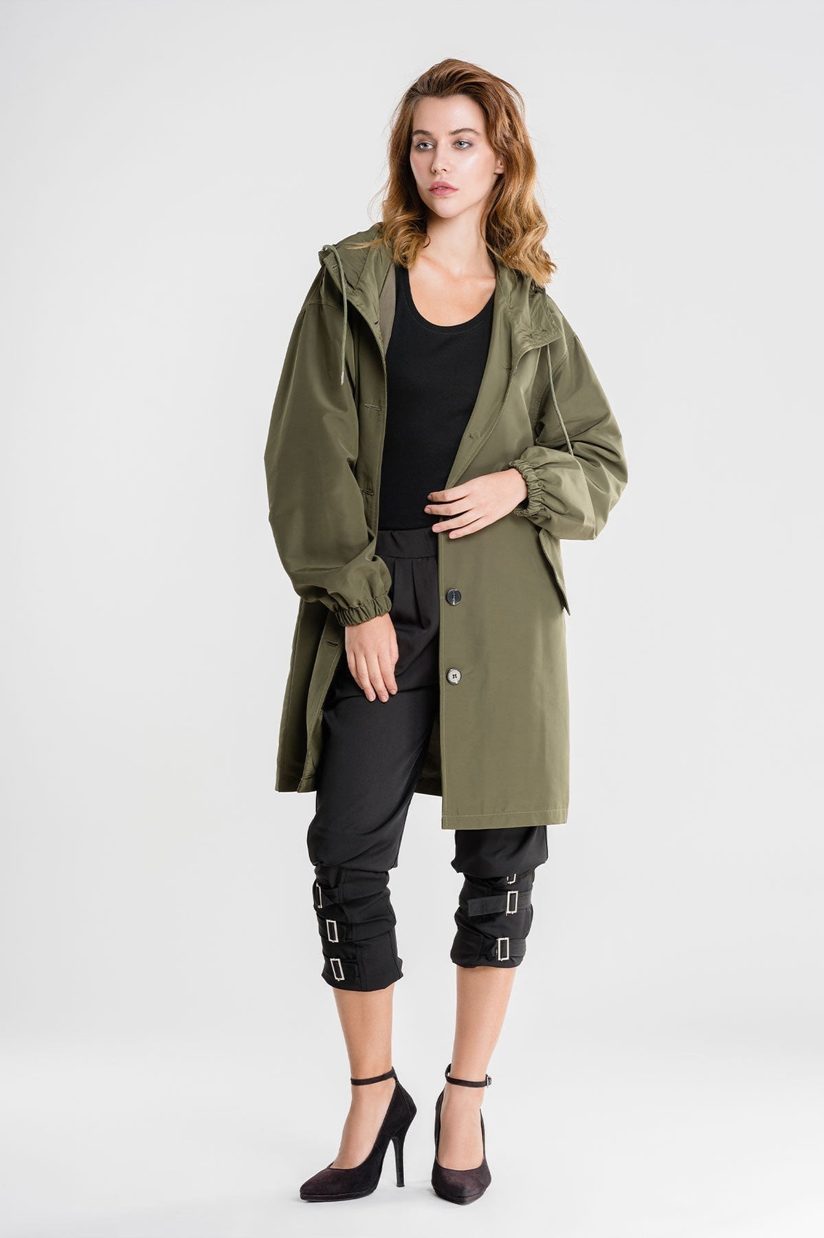 Giacca impermeabile oversize con cappuccio da donna | Perfetta per le attività all'aperto