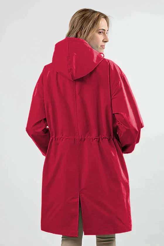 Giacca impermeabile oversize con cappuccio da donna | Perfetta per le attività all'aperto