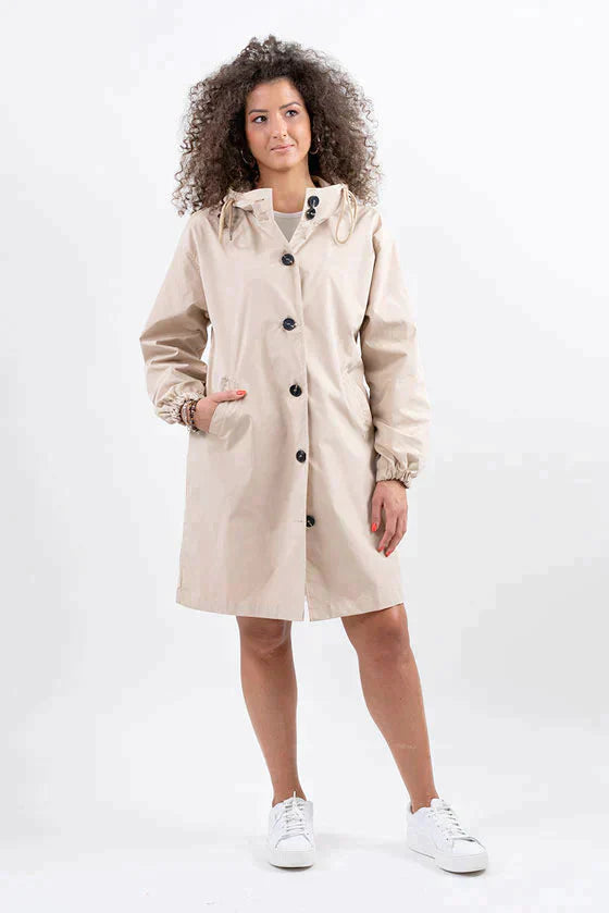 Giacca impermeabile oversize con cappuccio da donna | Perfetta per le attività all'aperto