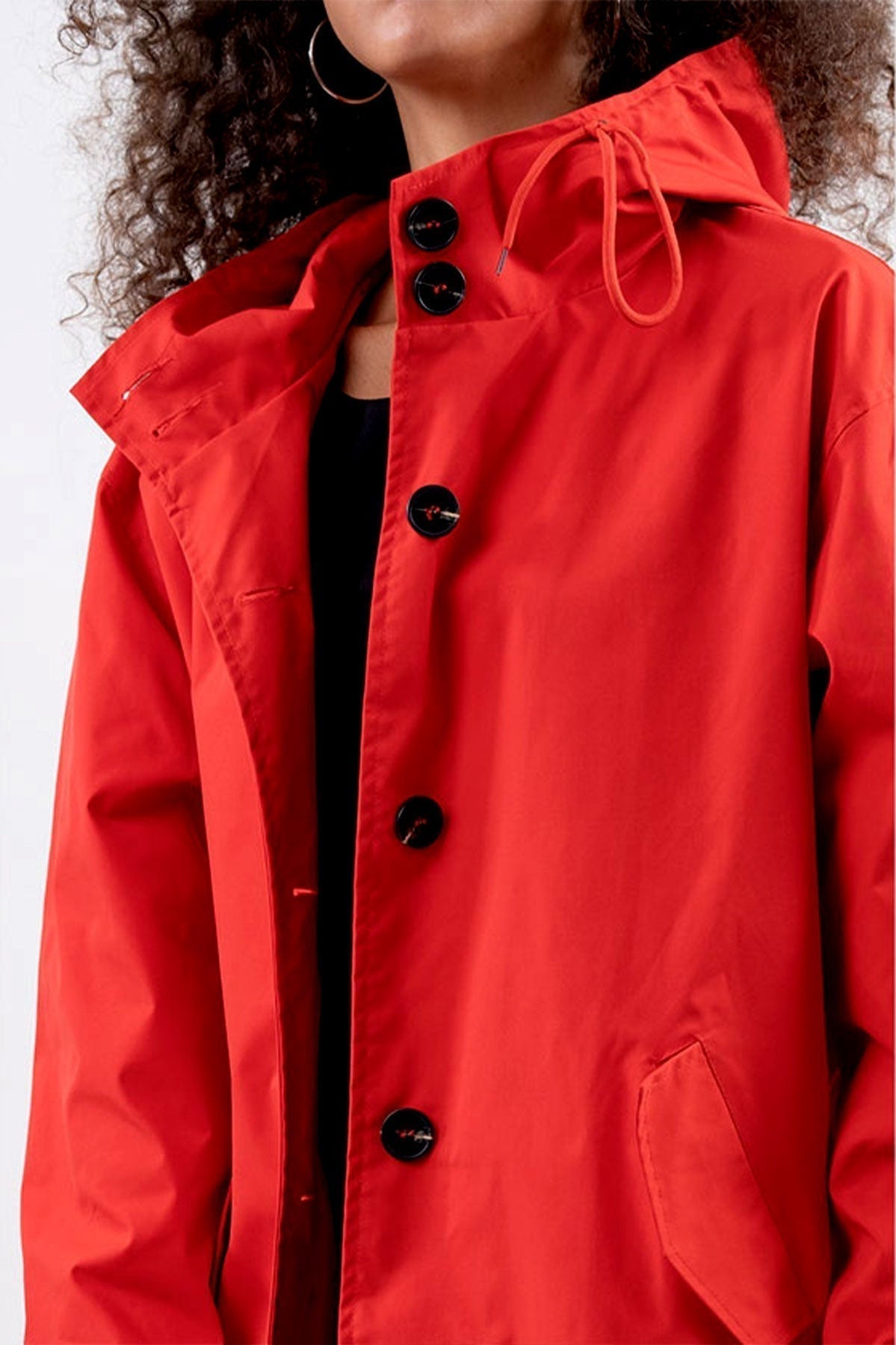 Giacca antipioggia impermeabile oversize con cappuccio da donna - elegante per le attività all'aperto