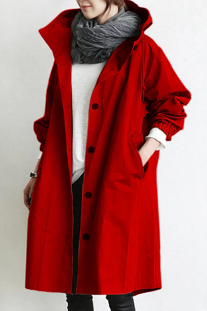 Trench Impermeabile con Cappuccio