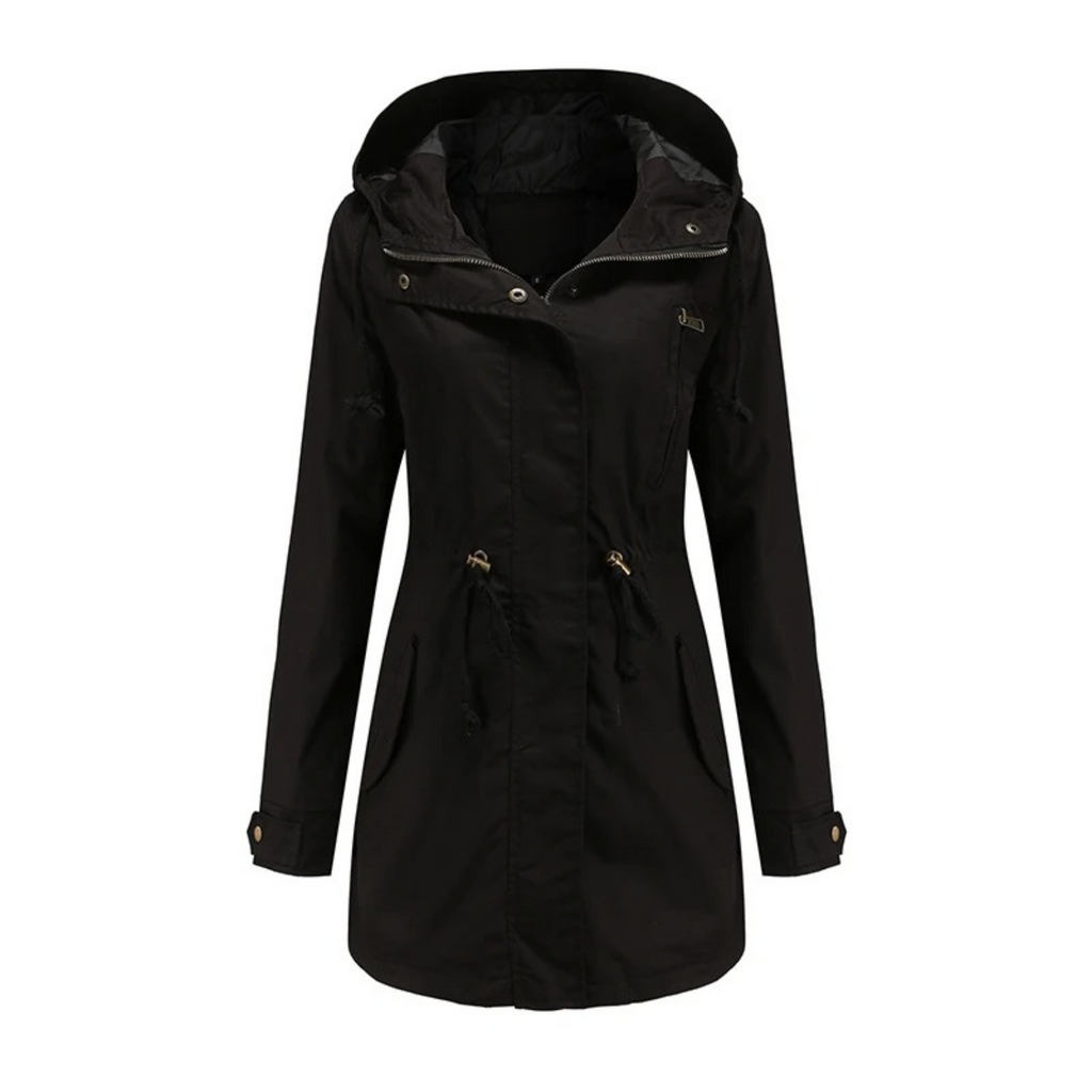 Giacca a vento leggera casual da donna - Comodo cappotto con cappuccio