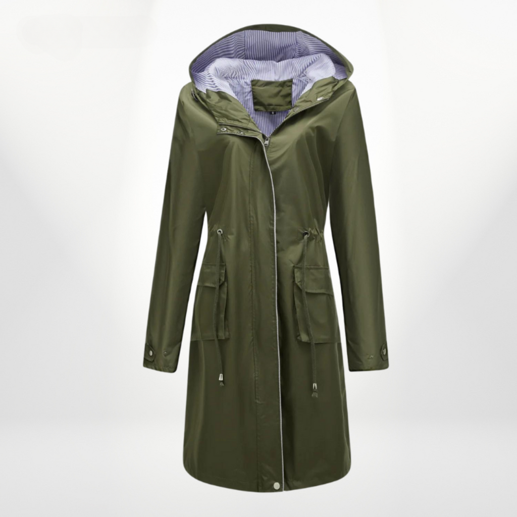 Trench impermeabile da donna | Con cappuccio