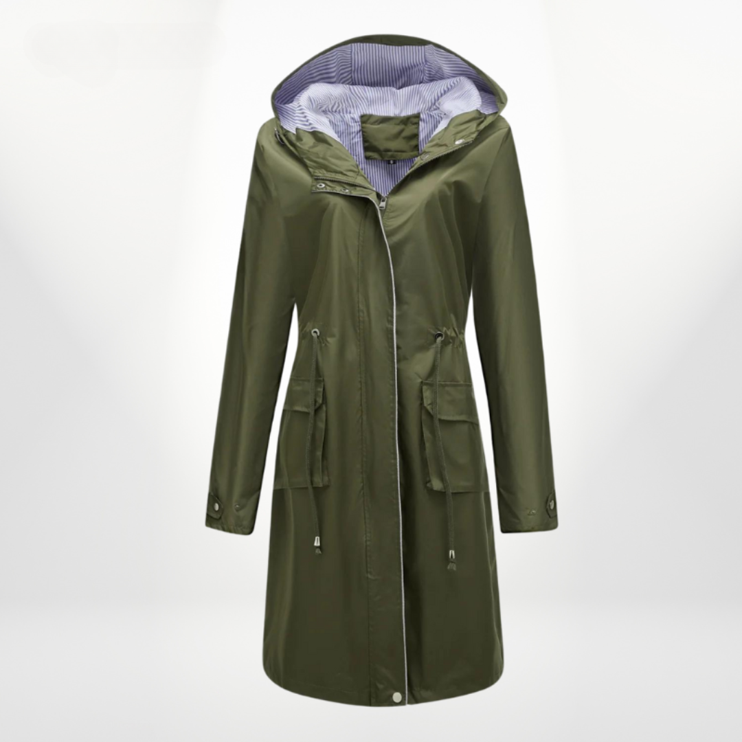Trench impermeabile da donna | Con cappuccio