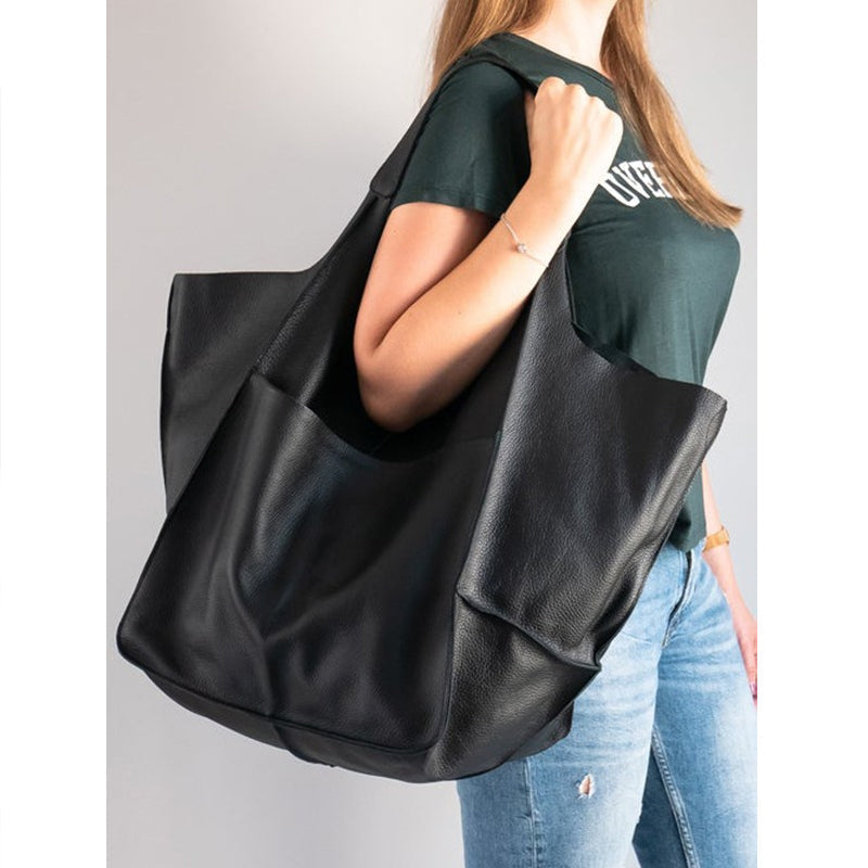 Borsa da Donna Premium Oversize in Pelle Vintage - Spaziosa