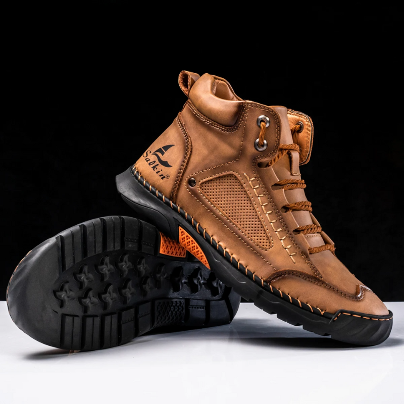 Stivali da Uomo in Pelle Premium Comfort alla Caviglia