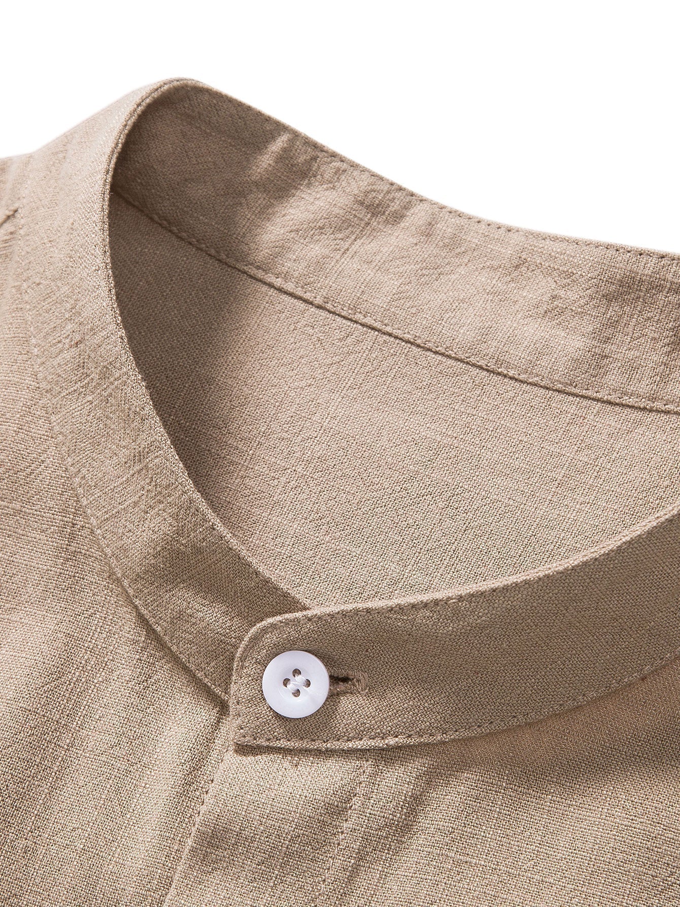 Completo estivo casual elegante da uomo in lino con camicia e pantaloni - Due pezzi leggeri e traspiranti, casual da spiaggia