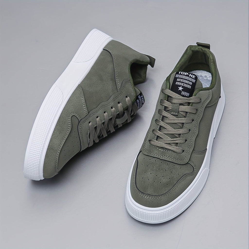 Sneakers basse da uomo in tinta unita