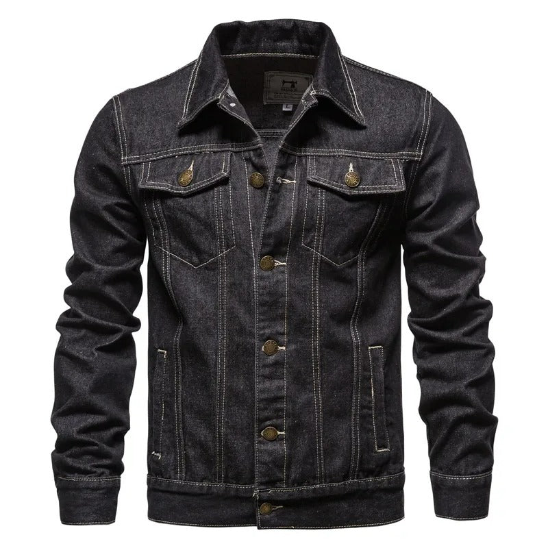 Giacca in denim premium da uomo - Abbigliamento casual e comodo