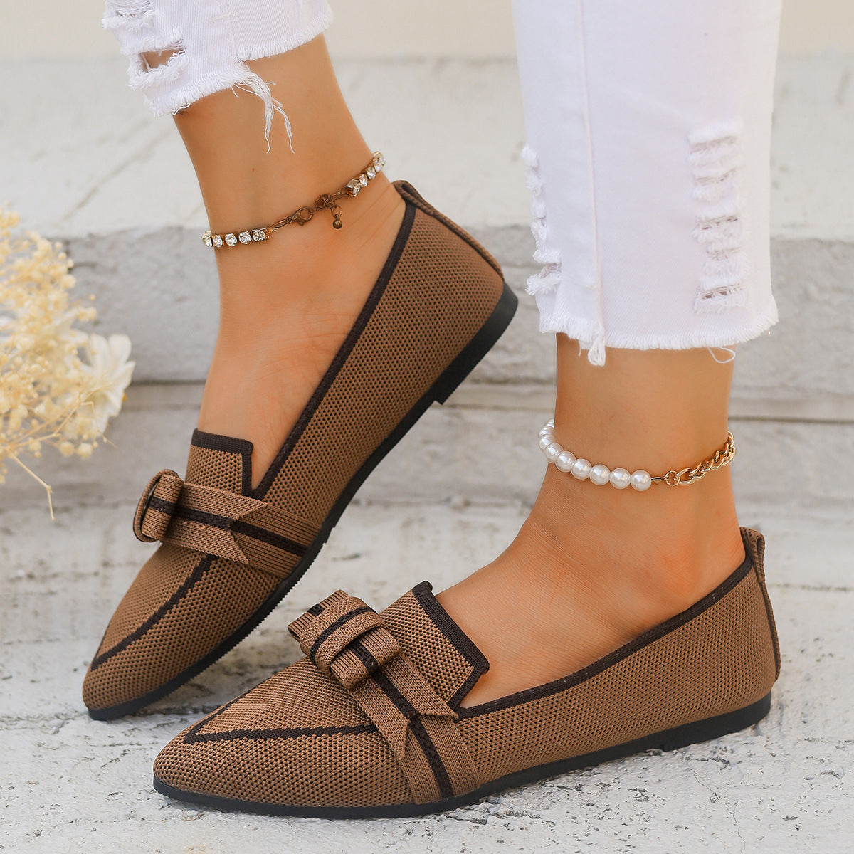 Ballerine con fiocco e tacco basso | Perfette per ogni stagione