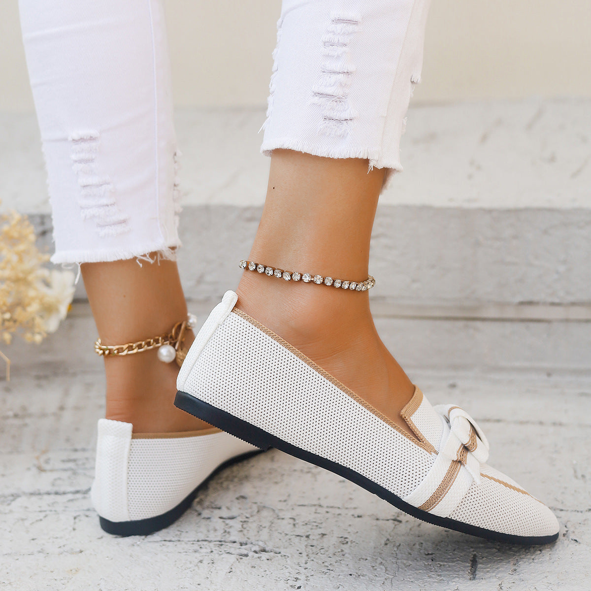Ballerine con fiocco e tacco basso | Perfette per ogni stagione
