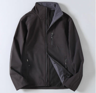 Softshell jakke til mænd til udendørs aktiviteter – Premium casual jakke med lynlås
