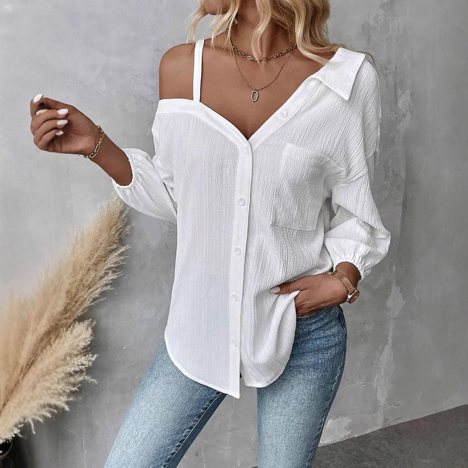 Top monospalla alla moda - Look originale e alla moda per le donna